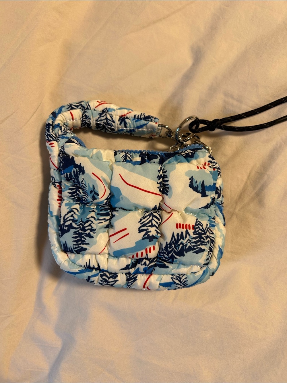 NWOT - Free People Micro Pouch - Alpine / Mountain Print